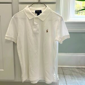 Polo size 7 white EUC